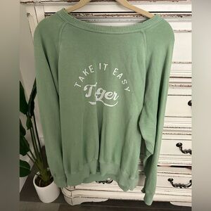 Aerie sweatshirt take it easy tiger size medium